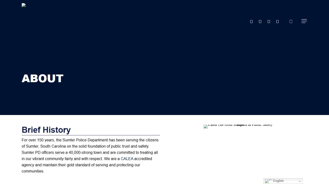 About Sumter Police Department Sumter, SC