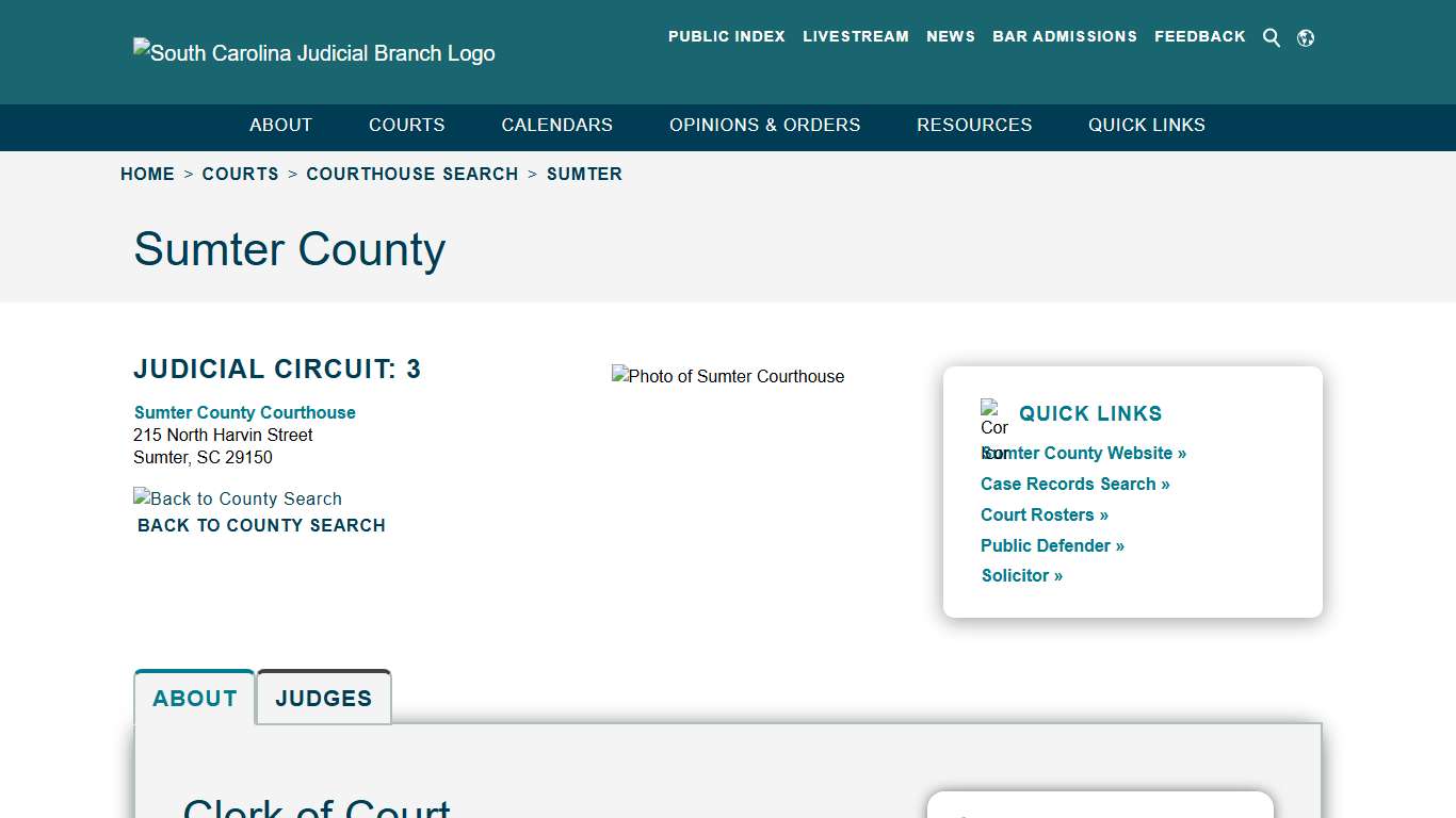 Sumter - South Carolina Judicial Branch